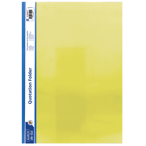 Marlin A4 Yellow Quotation and Presentation
