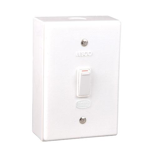 Lesco LSS Range 1 Lever 1 Way Switch Shrink