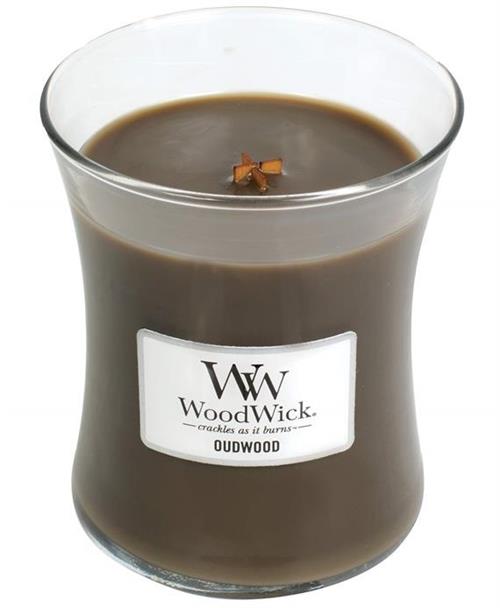 Woodwick Oudwood Medium Jar Retail Box No