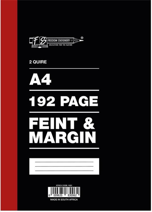 Freedom A4 2 Quire Hard Cover Counter Book 192