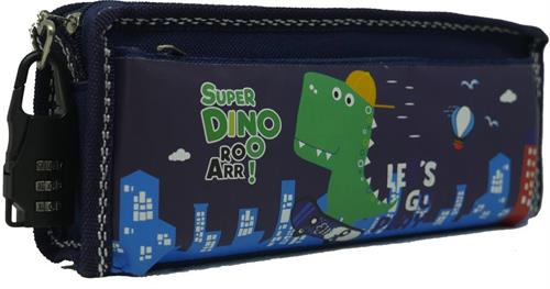 Brainware Fabric 2 Pocket 20cm Pencil Bag With