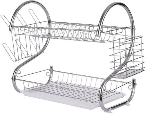 Casey 2 Layer 43cm Stainless Steel Large Dish