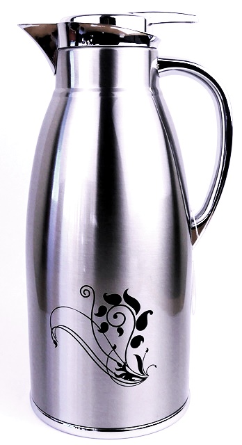 Totally 1.9L Hot or Cold Vacuum Flask Jug Silver