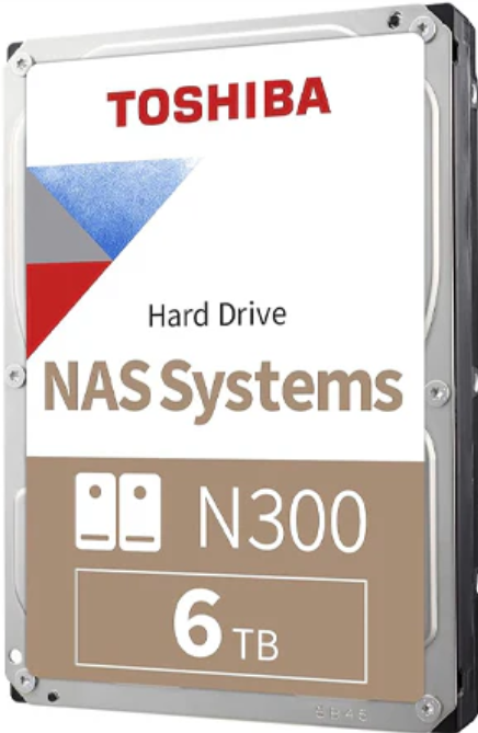 Toshiba 6TB N300 NAS 3.5 Inch SATA Hard Drive