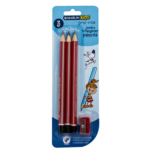 Marlin Scribbler HB Pencil Black and Silver