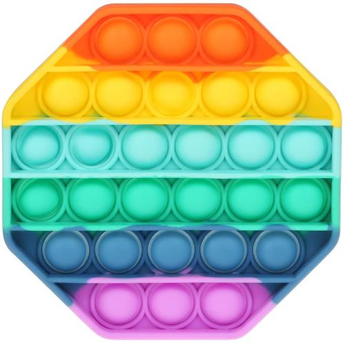 Sceedo Pop It Bubble Octagon Fidget – Rainbow No