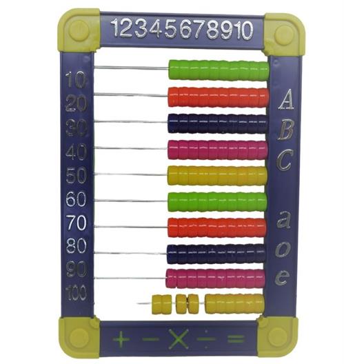 Brainware Bear Blue Plastic Abacus 100 Beads
